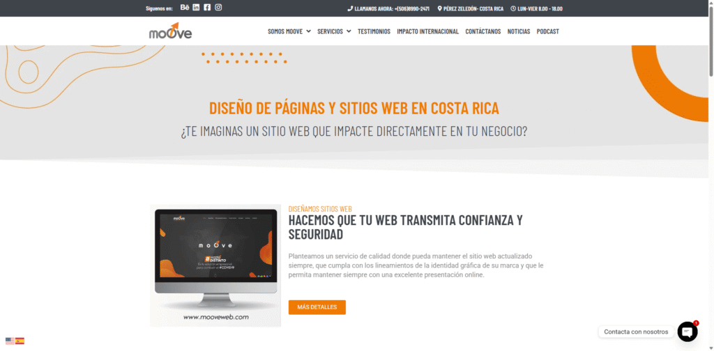 Diseño web moOve